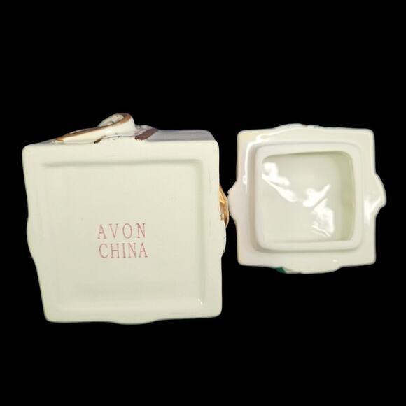 Christmas Sugar Bowl With Lid And Creamer Set Embossed Ceramic Box New‎ READ - Picture 6 of 9